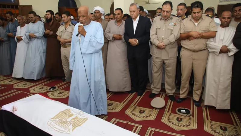 تشييع جثامين شهداء الشرطة بقنا