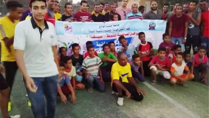 يوم رياضى بقرية حاجر خزام بقنا ضمن أنشطة أسبوع التنمية الشاملة