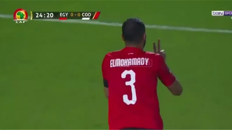المحمدى يحرز الهدف الأول لمنتخب مصر فى مرمى الكونغو بالشوط الأول.. فيديو