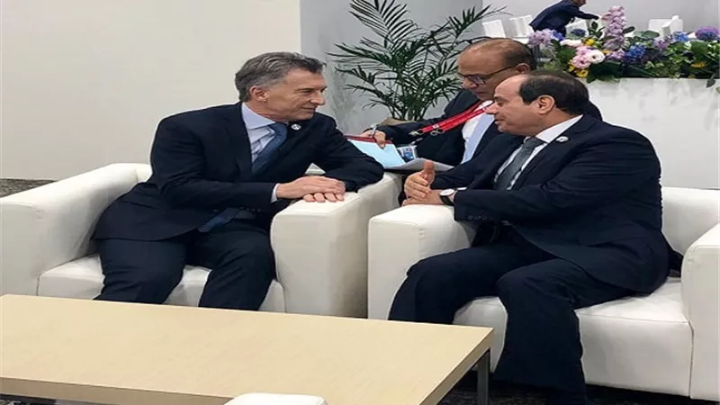 الرئيس السيسي يلتقي رئيس الأرجنتين على هامش قمة العشرين بأوساكا