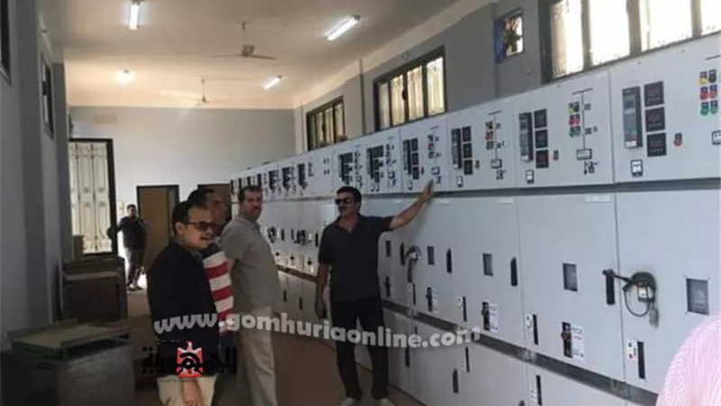 محافظ كفرالشيخ يتابع اعمال لوحة توزيع كهرباء الجرايدة ببيلا