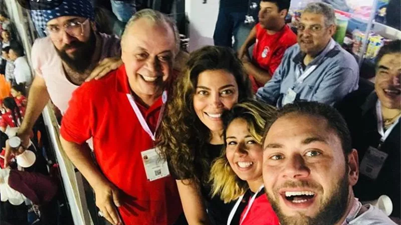 رزق وزكى وريهام حجاج يحتفلون بصعود منتخب مصر