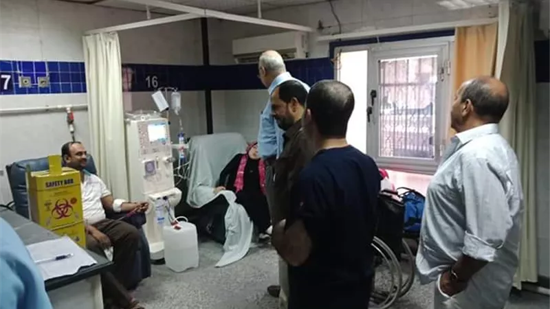 عودة المرضى لمستشفى المبرة بالزقازيق بعد اعادة تشغيل وحدة الكلى