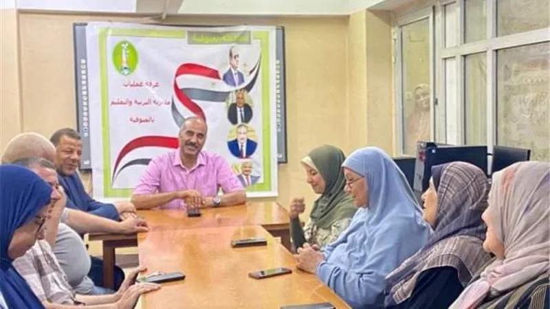 الفولي في غرفة العمليات لمتابعة امتحانات الدبلومات بالمنوفية