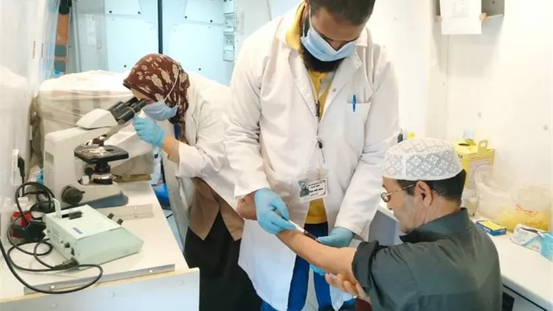 صحة المنيا تقوم بتنفيذ قافلة طبية بقرية شلقام بمركز بني مزار