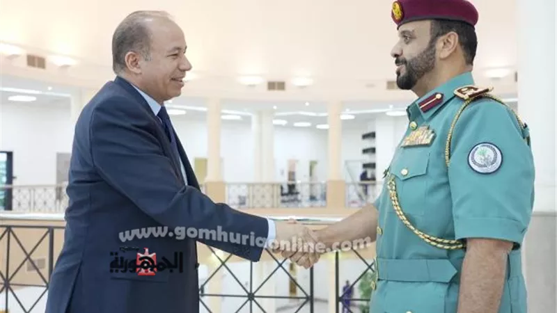 أكاديمية العلوم الشرطية بالشارقة تستقبل رئيس جامعة المنصورة