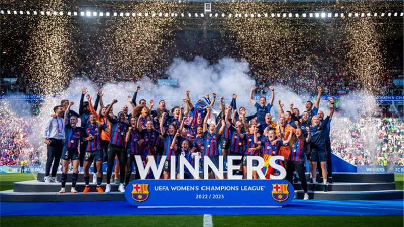شاهد تتويج برشلونة بلقب دوري أبطال أوروبا للسيدات أمام فولفسبورج