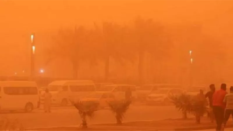 عاصفة ترابية جديدة تضرب أسوان