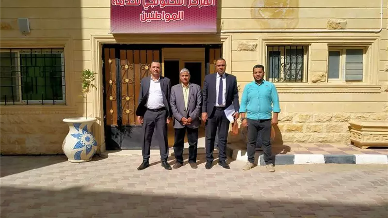 لجنه لتقييم الاداء والتفتيش بوزارة التنمية المحلية تزور الدقهلية