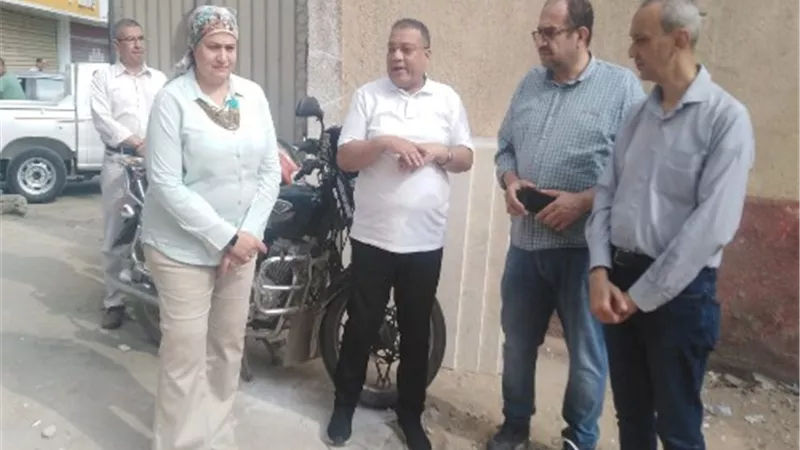 مدير تعليم القليوبية تتابع أعمال التطوير بديوان عام المديرية