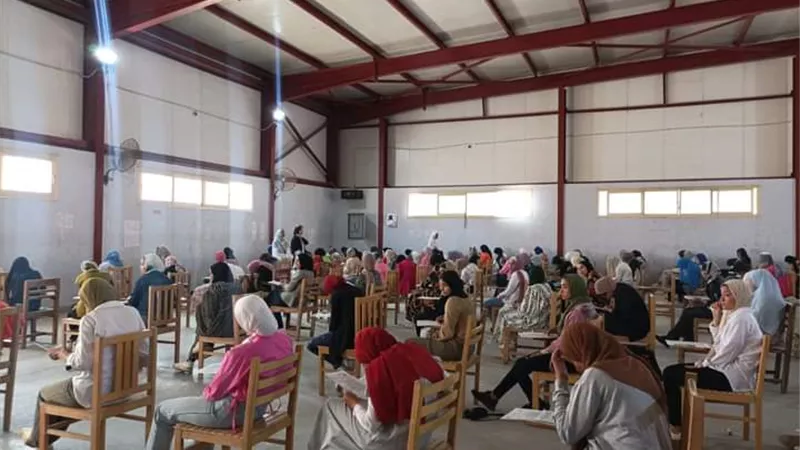 عميد التربية الرياضية بالسادات يتفقد الامتحانات فى يومها الأول