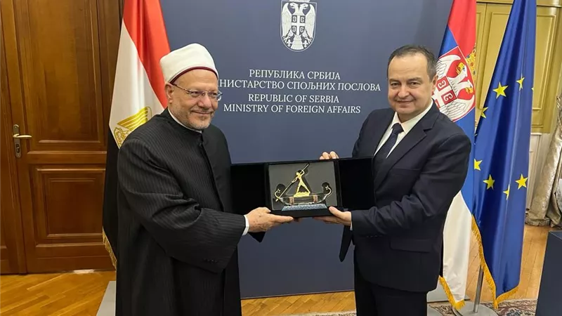 المفتي: العلاقات المصرية الصربية علاقات ممتدة ومتينة وسنعمل على تعزيزها