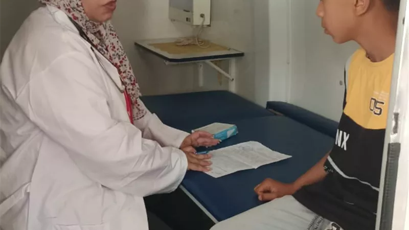 علاج ٧٧٤ حالة في قافلة طبية بالغرابوة في الإسماعيلية