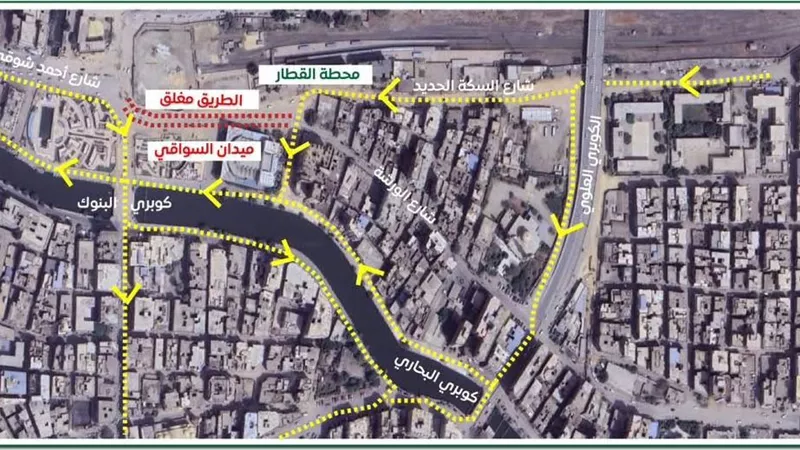 تنفيذ تطوير المحاور المرورية بالطرق الرئيسية بمدينة الفيوم