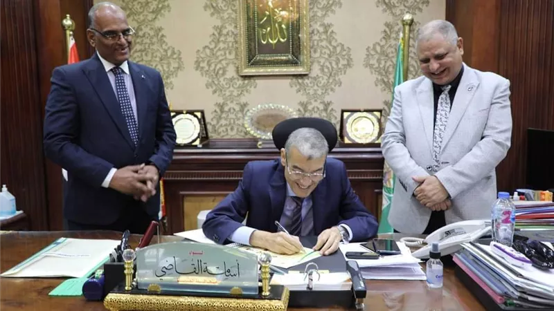 محافظ المنيا يعتمد نتيجة الشهادة الاعدادية بنسبة نجاح74.29
