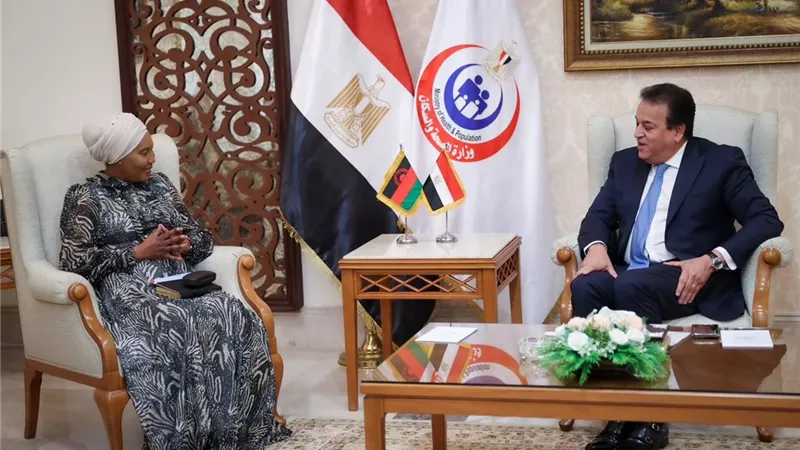 عبدالغفار يلتقي نائب وزير صحةدولة مالاوي لبحث سبل التعاون المشترك