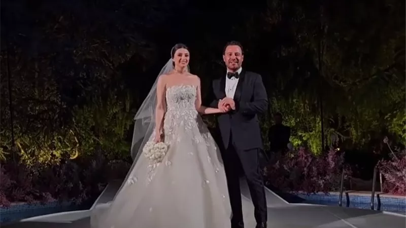 عاصي الحلاني يبكي فى حفل زفاف ابنته ماريتا