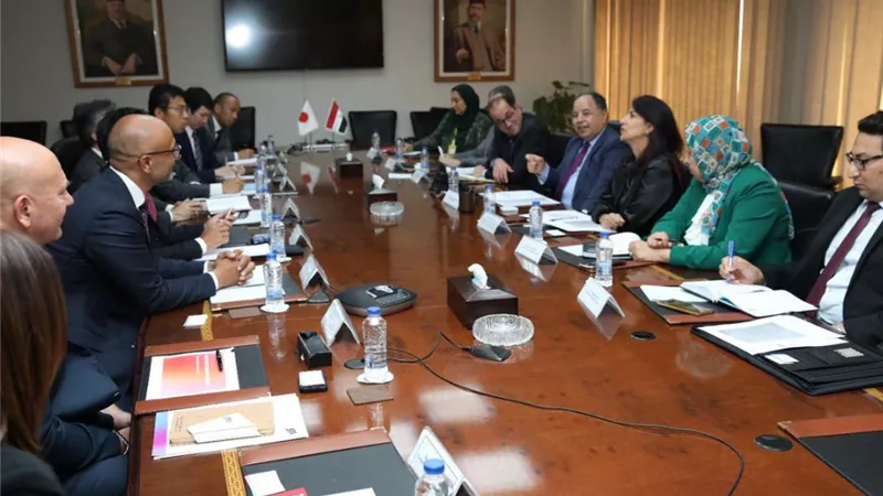 وزير المالية يستقبل نائب الرئيس التنفيذي لشركة اليابان للتبغ JTI