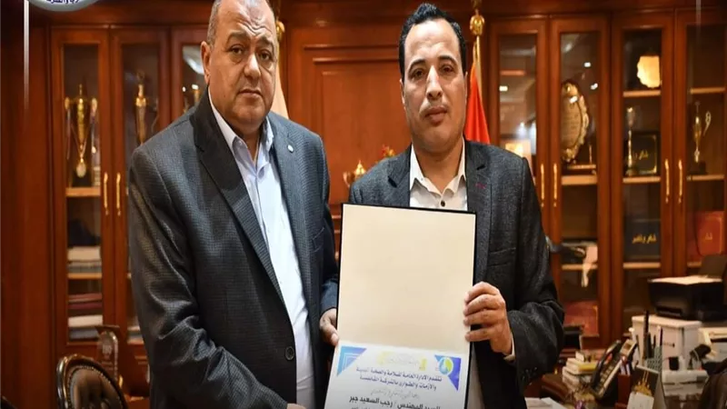 حصول ٧ محطات مياه وصرف بالمنيا على شهادة الأيزو ٤٥٠٠١ فى السلامة