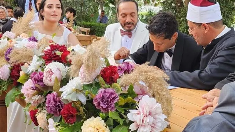 علي الحجار يحتفل بزفاف نجله احمد.. صور