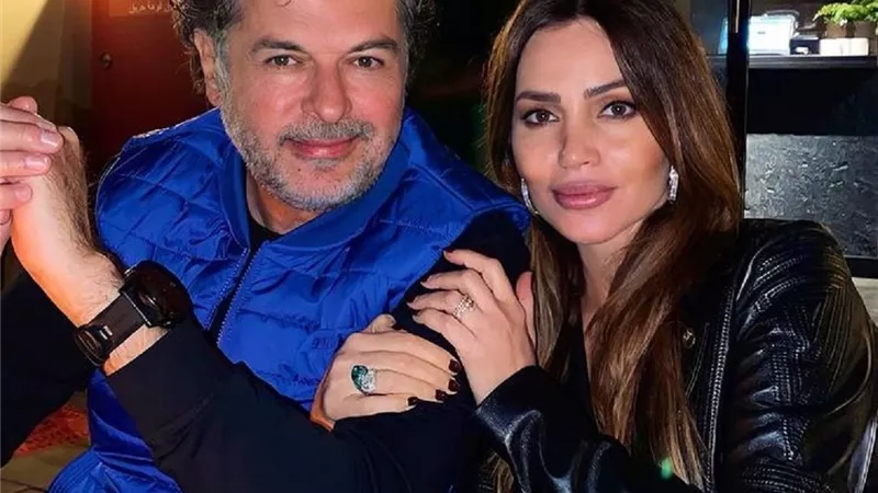 راغب علامة يرقص مع زوجته فى يوم ميلاده