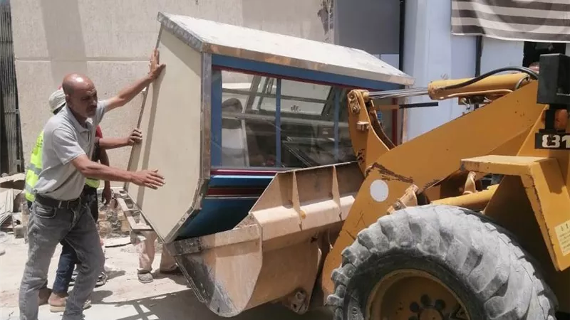 جهاز مدينة ١٥مايو يشن حملة على منطقة الإسكان الاجتماعى