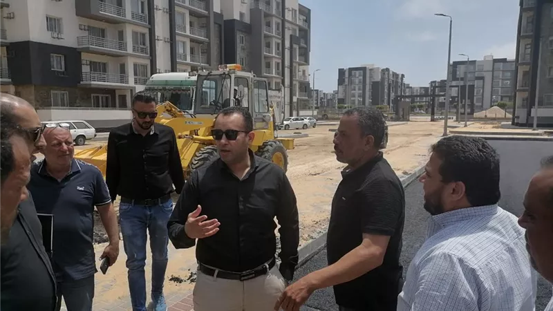 رئيس جهاز دمياط الجديدة يتفقد أعمال تنسيق الموقع بمشروع جنة