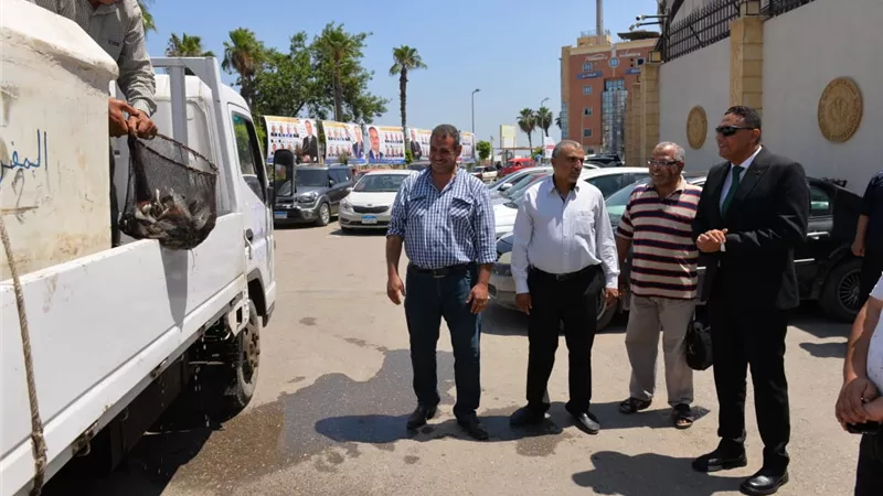 محافظ الدقهلية يشهد استلام 500 الف ذريعة سمكية بلطي