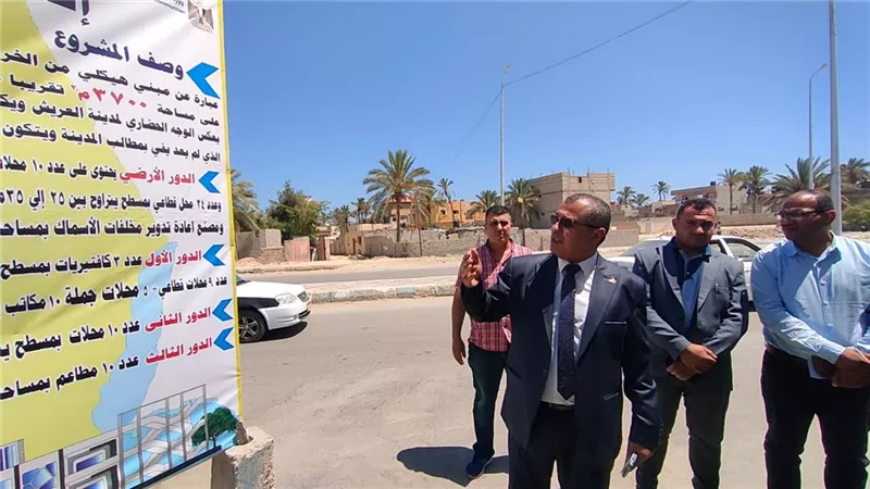 وضع حجر الأساس لمشروع سوق السمك بالعريش