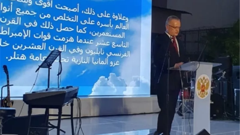 السفير الروسي في الاحتفال بالعيد الوطني فخورون بالصداقة مع مصر