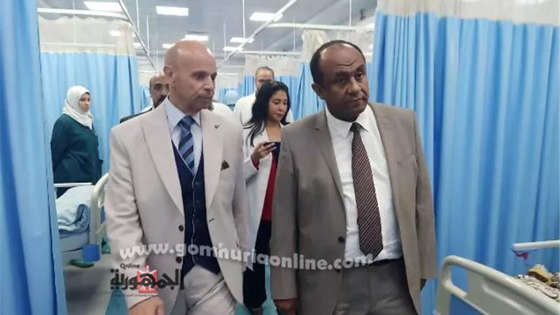 سعفان ومسعود يتفقدان سير العمل بحميات وصدر الزقازيق