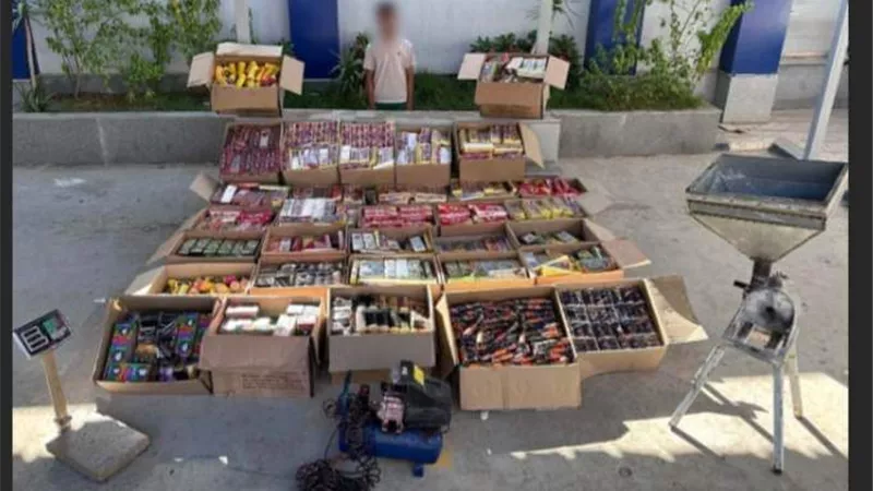 ضبط 1 مليون وحدة ألعاب نارية بالفيوم