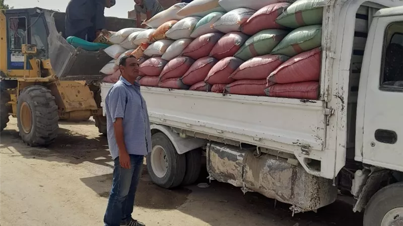 القاضى ضبط 18طن قمح بدون ترخيص بمركز ملوى بالمنيا