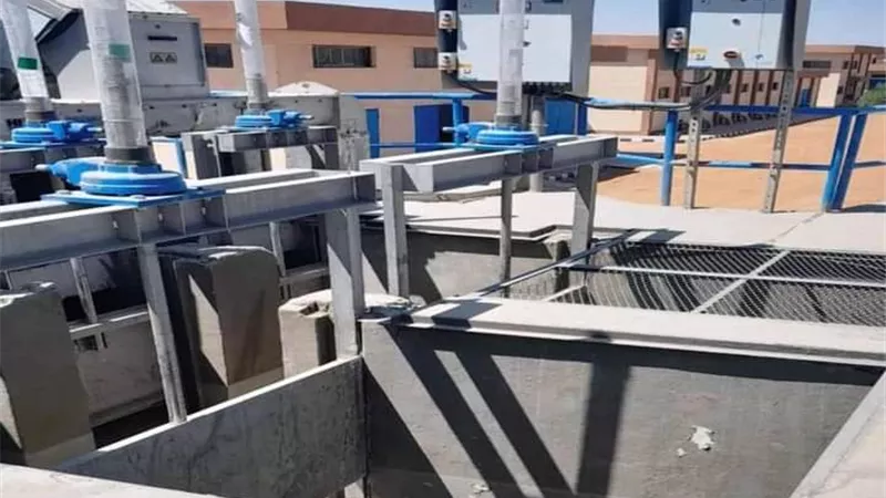 بدء التشغيل التجريبى لمحطة معالجة صرف صحى 