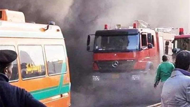 حريق يلتهم شقة أمام مسجد الظاهر بيبرس بالضاهر