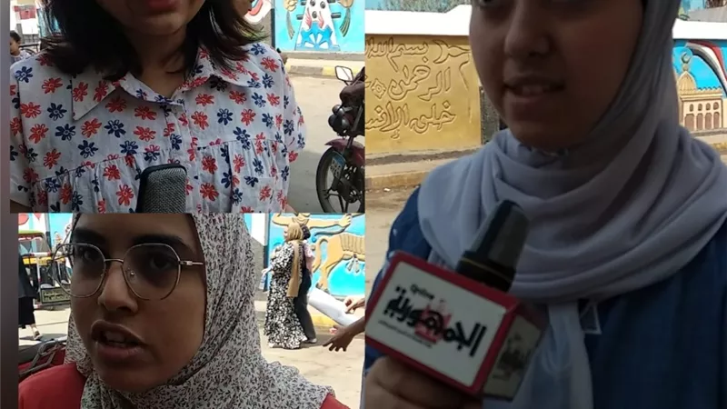 الفرنساوي يرسم البهجة على وجوه طالبات الثانوية بالمنوفية