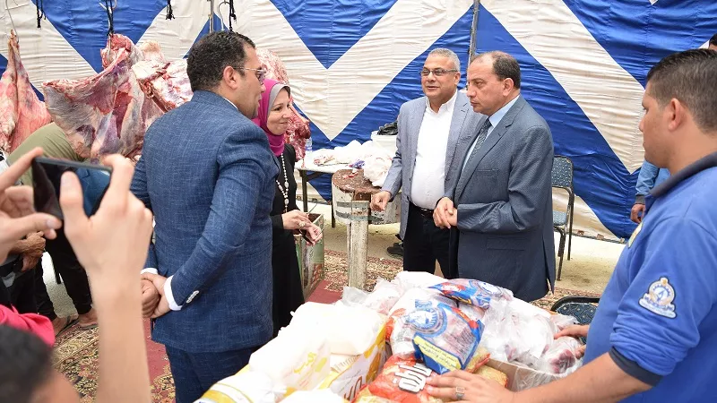 أفتتاح منفذ بيع اللحوم بجامعة بنى سويف