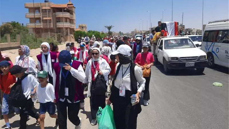 بمشاركة وزير الشباب انطلاق مارثون الرياضة من اجل التنمية بالعريش