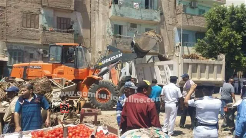 تحرير شارعي يحيي والفلنك بالسويس من الإشغالات