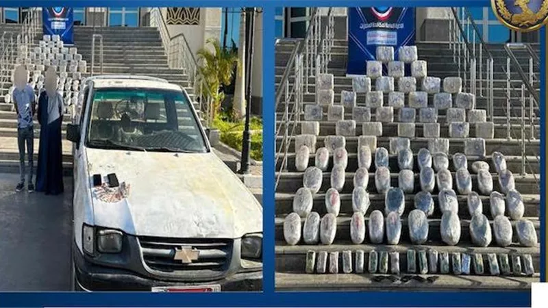 احباط تهريب ربع طن حشيش قيمتها 20 مليون جنيةبين ضفتي القناة