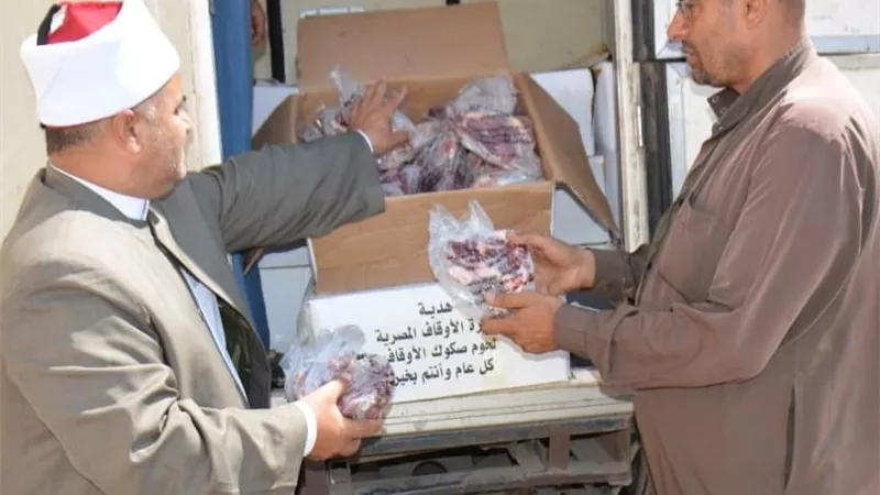 2 طن لحوم لأسر الأولي بالرعاية بالدقهلية