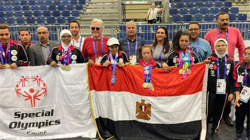 مصر تحصد ١٧ ميدالية في الألعاب العالمية للأولمبياد الخاص ببرلين