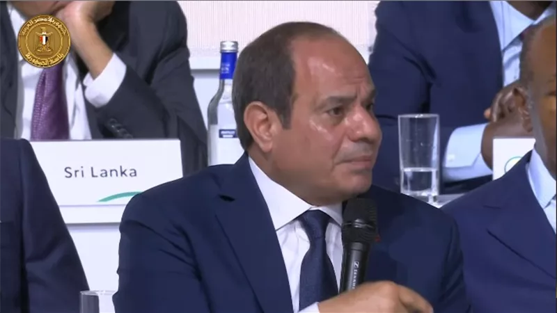الرئيس السيسي :مصر تقدر أن النمو الأخضر ليس بديلا لـ التنمية المستدامة