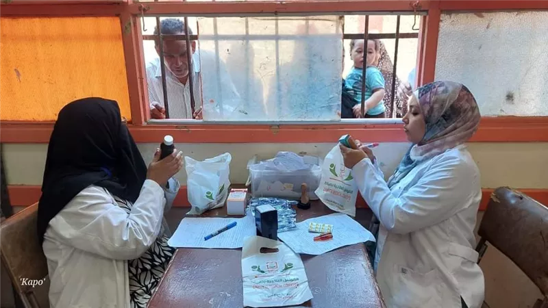 علاج ١٣٤٧ مواطنا بالمجان في قافلة طبية بدمياط
