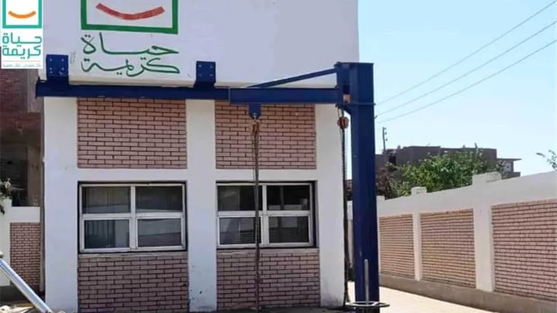 بدء التشغيل التجريبى لمشروع صرف صحى 