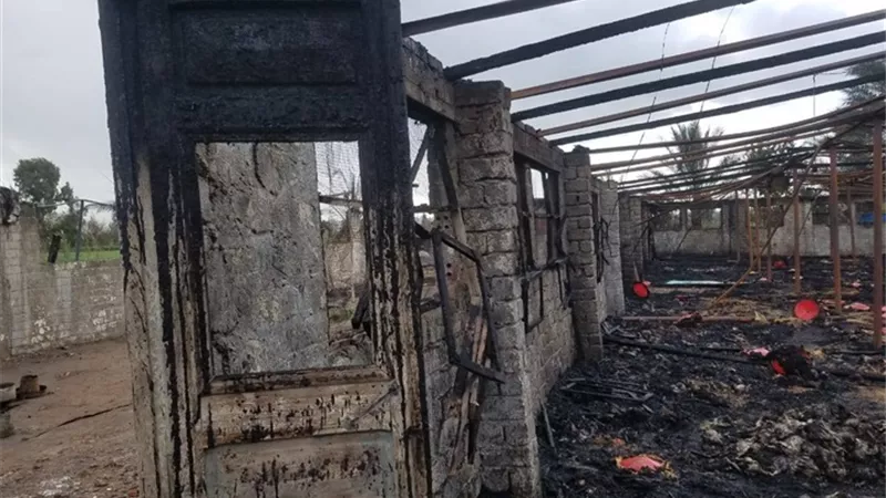 حريق هائل يلتهم مزرعة دواجن بالشرقية