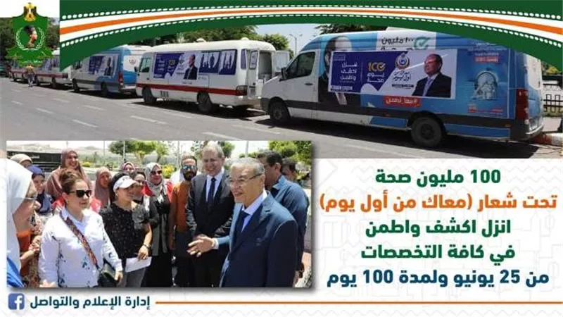 محافظ المنيا يعطى إشارة البدء لانطلاق مبادرة 
