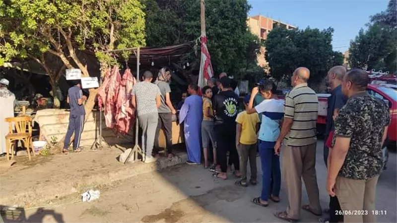 ٢٠٠ جنيه للكيلو..طرح لحوم ابقار لمواجهة جشع الجزار بالوادى الجديد