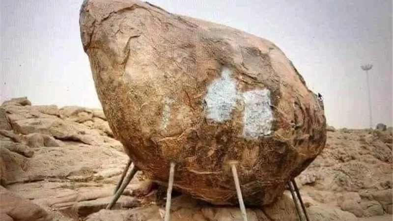 شاهد.. الصخرة التي وقف عليها النبى بجبل عرفات فى خطبة الوداع