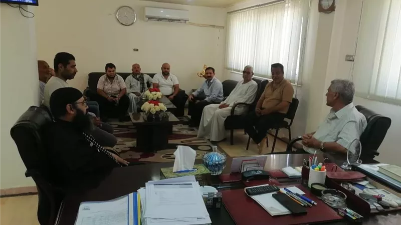 رئيس مدينة مرسى علم يستقبل وفد كنيسة العذراء مريم